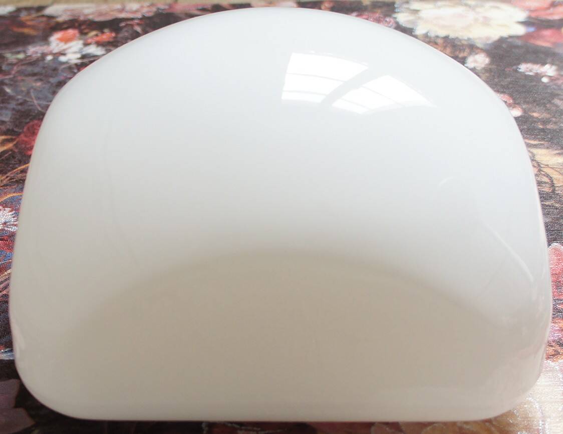 White opaline ceiling light/wall light "milky"