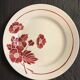 Lot of 3 plates art deco pattern 1940s
