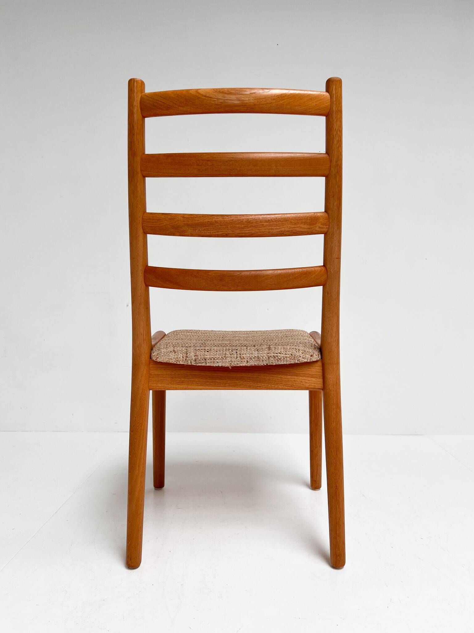 Set of Danish spindle chairs by JK Mobler, 1970s