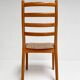 Set of Danish spindle chairs by JK Mobler, 1970s