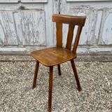 Series set of 36 vintage curved wood bistro chairs
