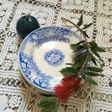 Composition of eight blue plates