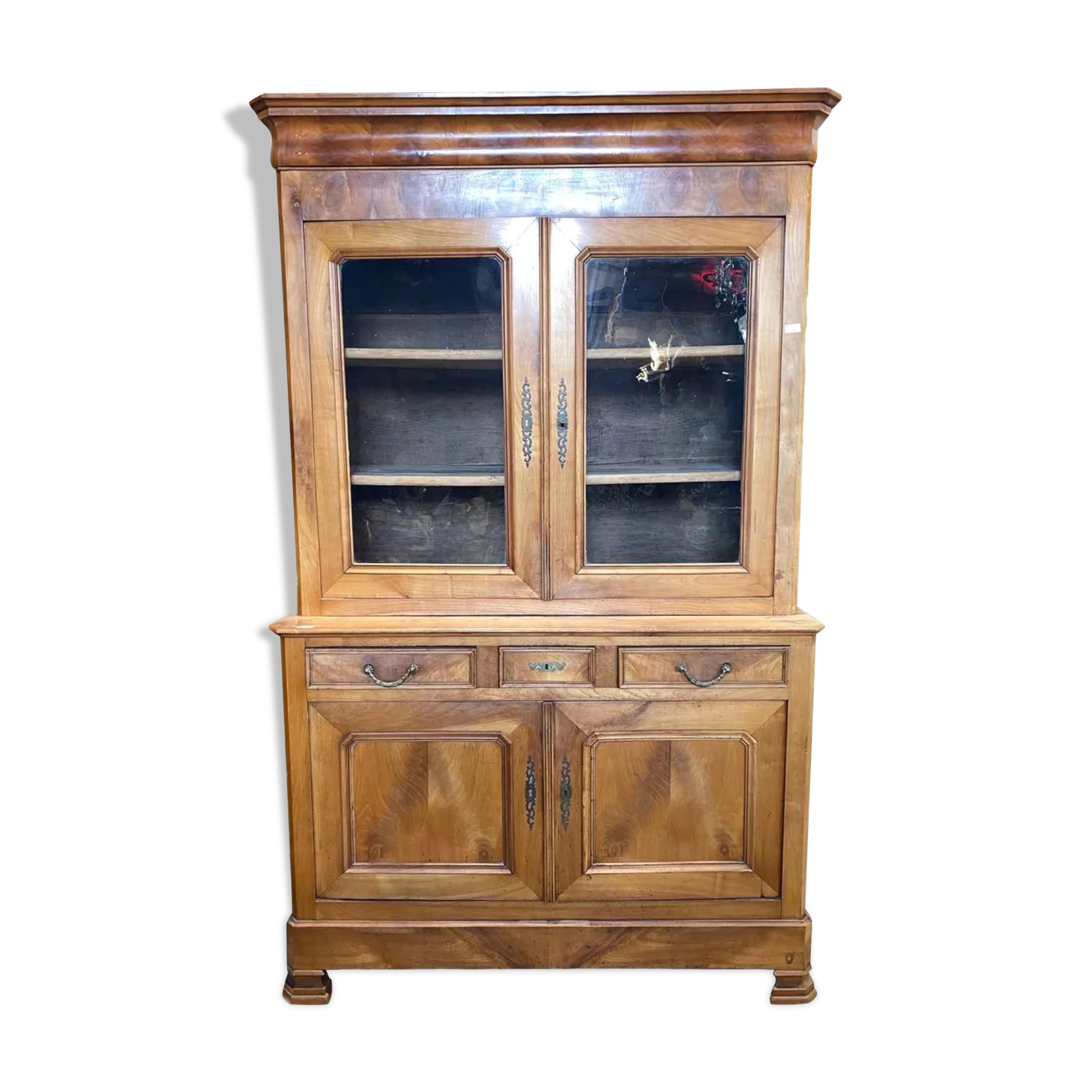 Buffet deux corps, merisier