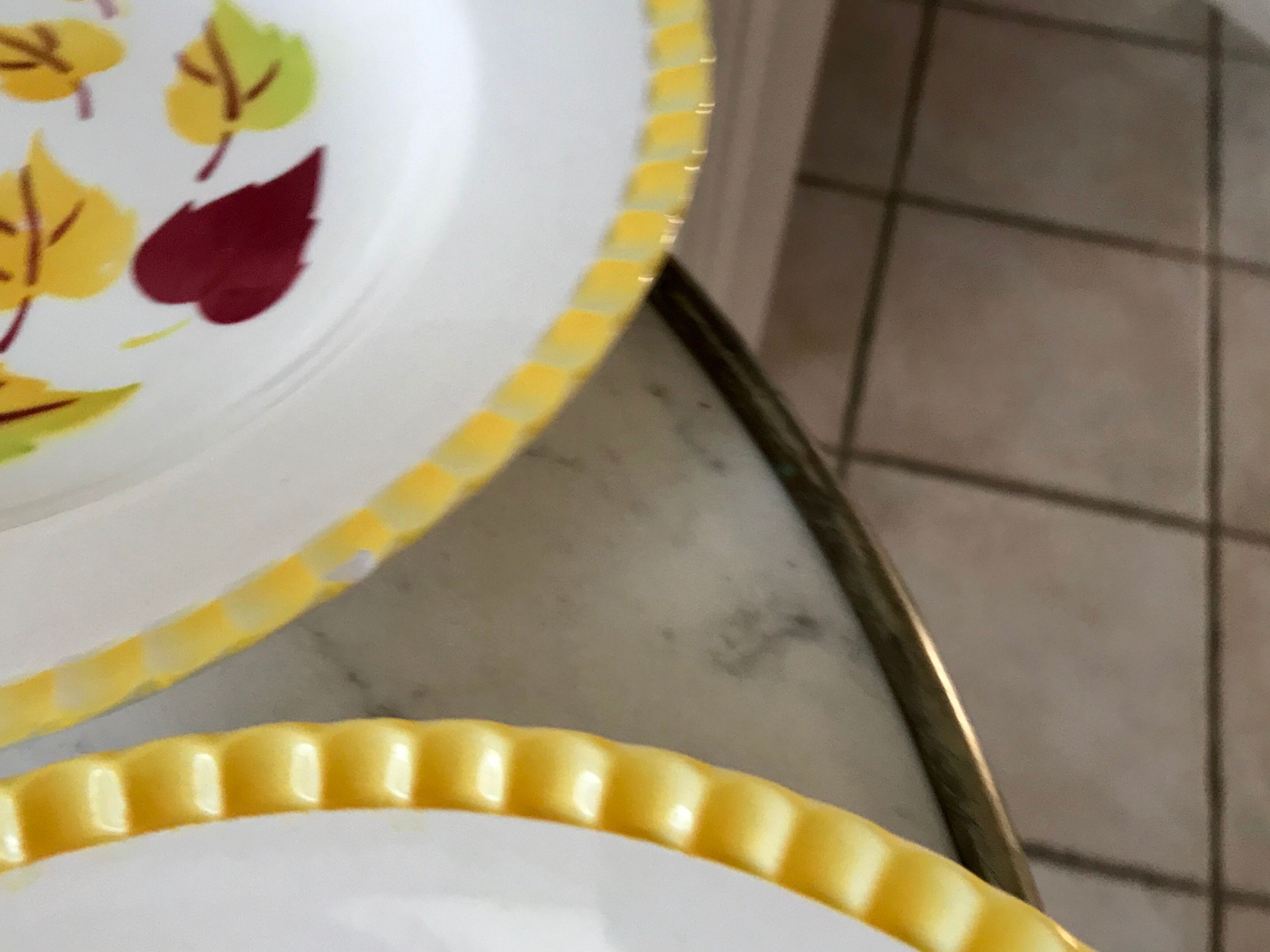 Lot of 6 hollow plates Digoin Sarreguemines model "Alouette" years 30-40