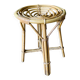 Vintage 1960s rattan stool