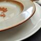 Série de 9 assiettes creuses grès de l'étang