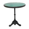 Table bistro green cast base