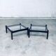 Mid-Century Modern Design Low Side Table Set, Sweden, 1960s, Set of 2