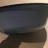 Light blue enamelled sheet metal basin