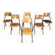 Post modern plywood dining chairs, 1970s