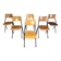 Post modern plywood dining chairs, 1970s