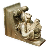 Plaster wall console, grotesque, 19th century