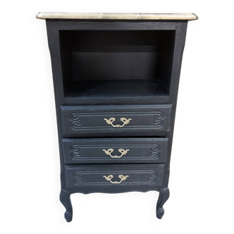 Vintage industrial dresser with a makeover