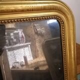 Beautiful and large mirror old Louis Philippe golden 85x140cm