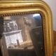 Beautiful and large mirror old Louis Philippe golden 85x140cm