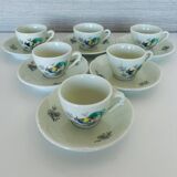 Service à café en porcelaine de Sologne