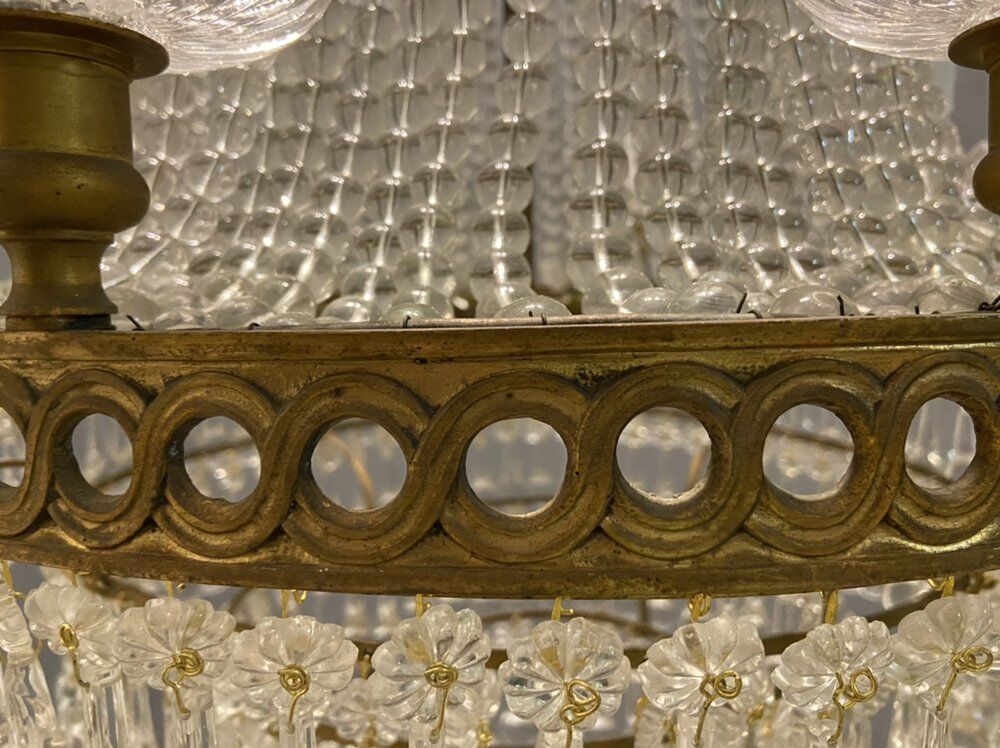 Lustre perle de cristal de murano