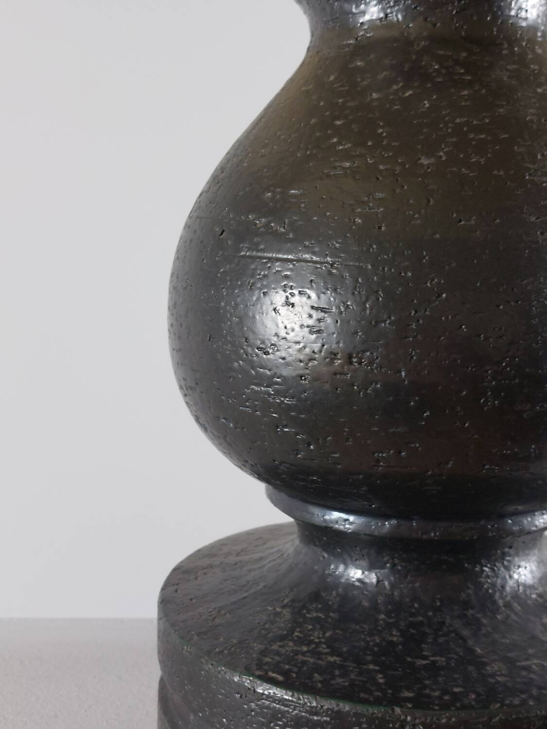 Vintage ceramic table lamp from the 1950s by Uno Östen Kristiansson.