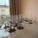 Set of 18 vintage crystal glasses from the 1970s