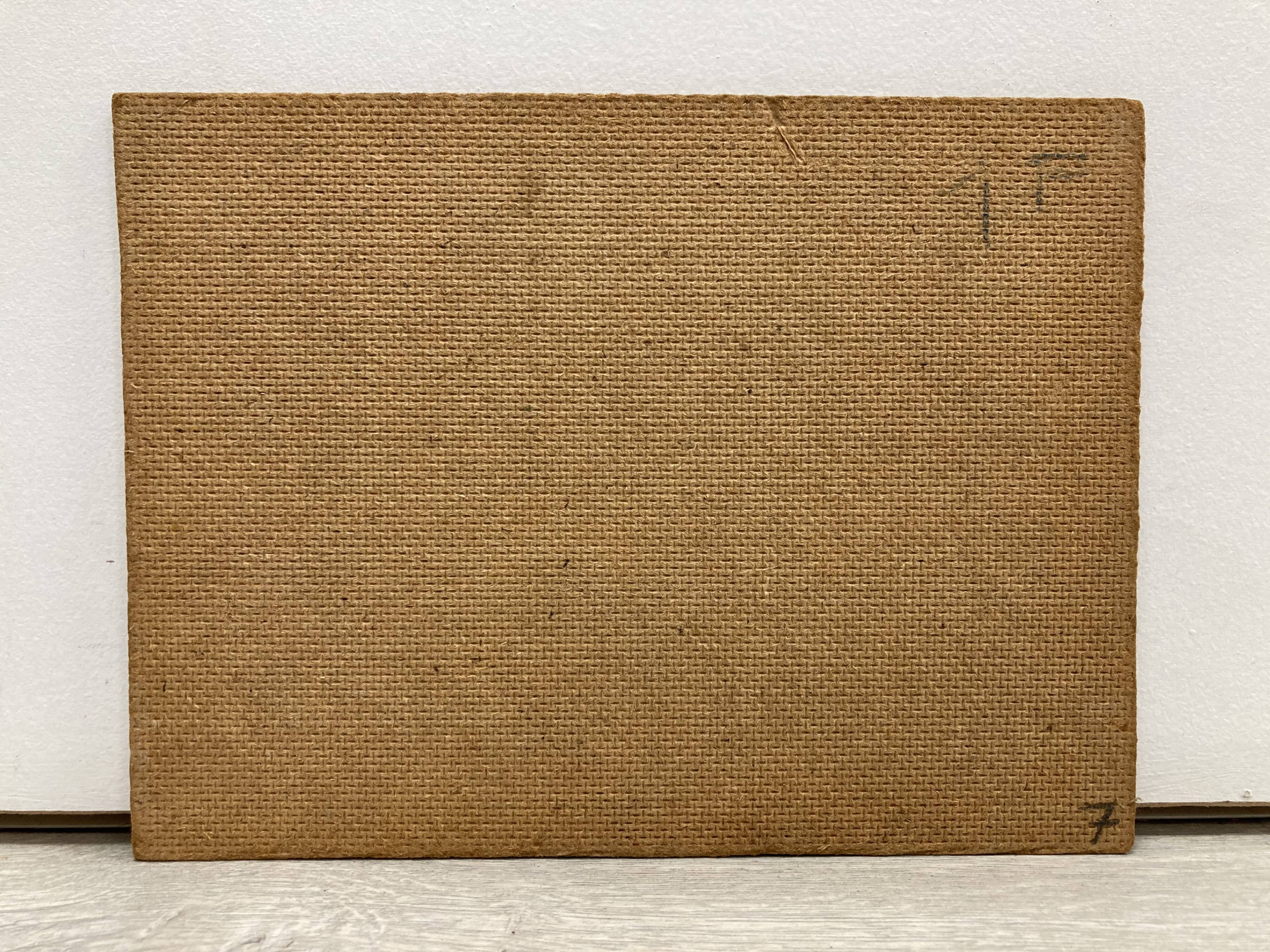 Oil on vintage landscape panel