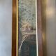 Painting ancient bridge of Venice late nineteenth century