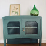Top of glass buffet china cabinet