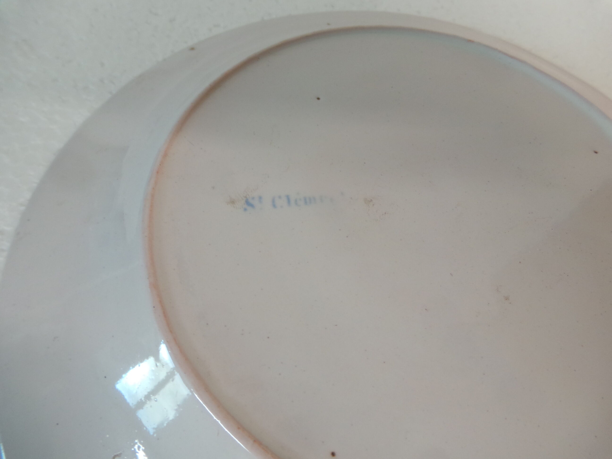 Decorative plate st Clement floral decoration