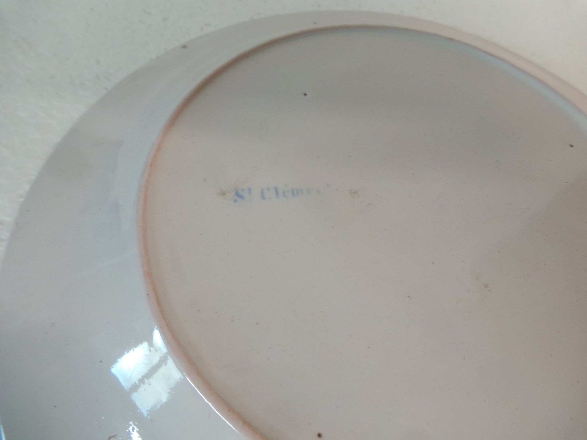 Decorative plate st Clement floral decoration