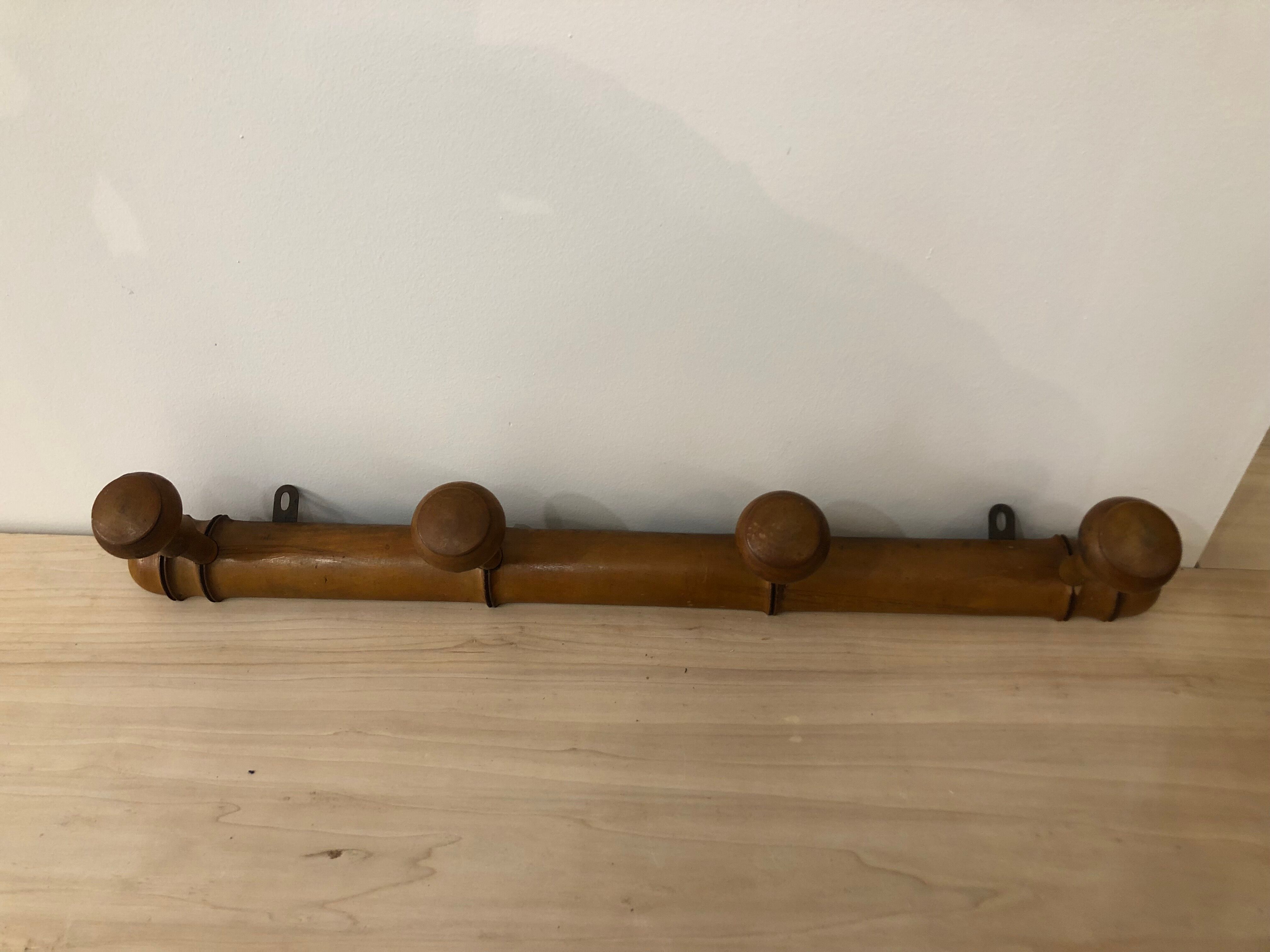 Bamboo coat rack
