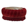 Large velvet pouf with trimmings, around 1880