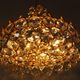 1970s Palwa Chandelier, gold plate and faceted crystals