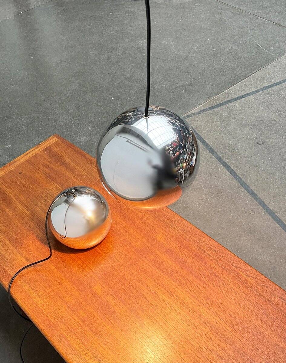 Mid-century modern space age pendant lamps, 1960s, set of 2.