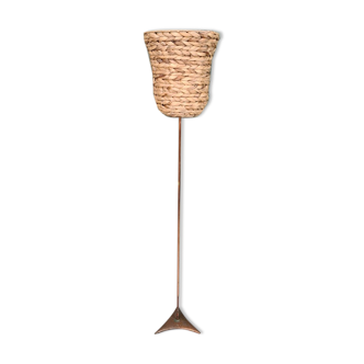 Retro Copper Colored Floor Lamp Late 20th Century.