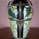 Ceramic vase with silver frame, vase signed by Argyl, Art Nouveau vase, art deco, collection