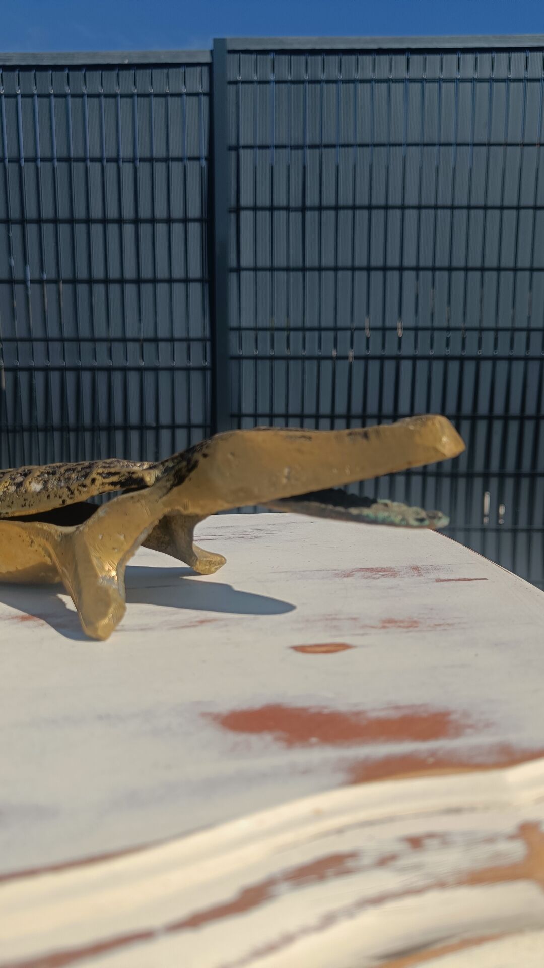 bronze crocodile ashtray 35 cm