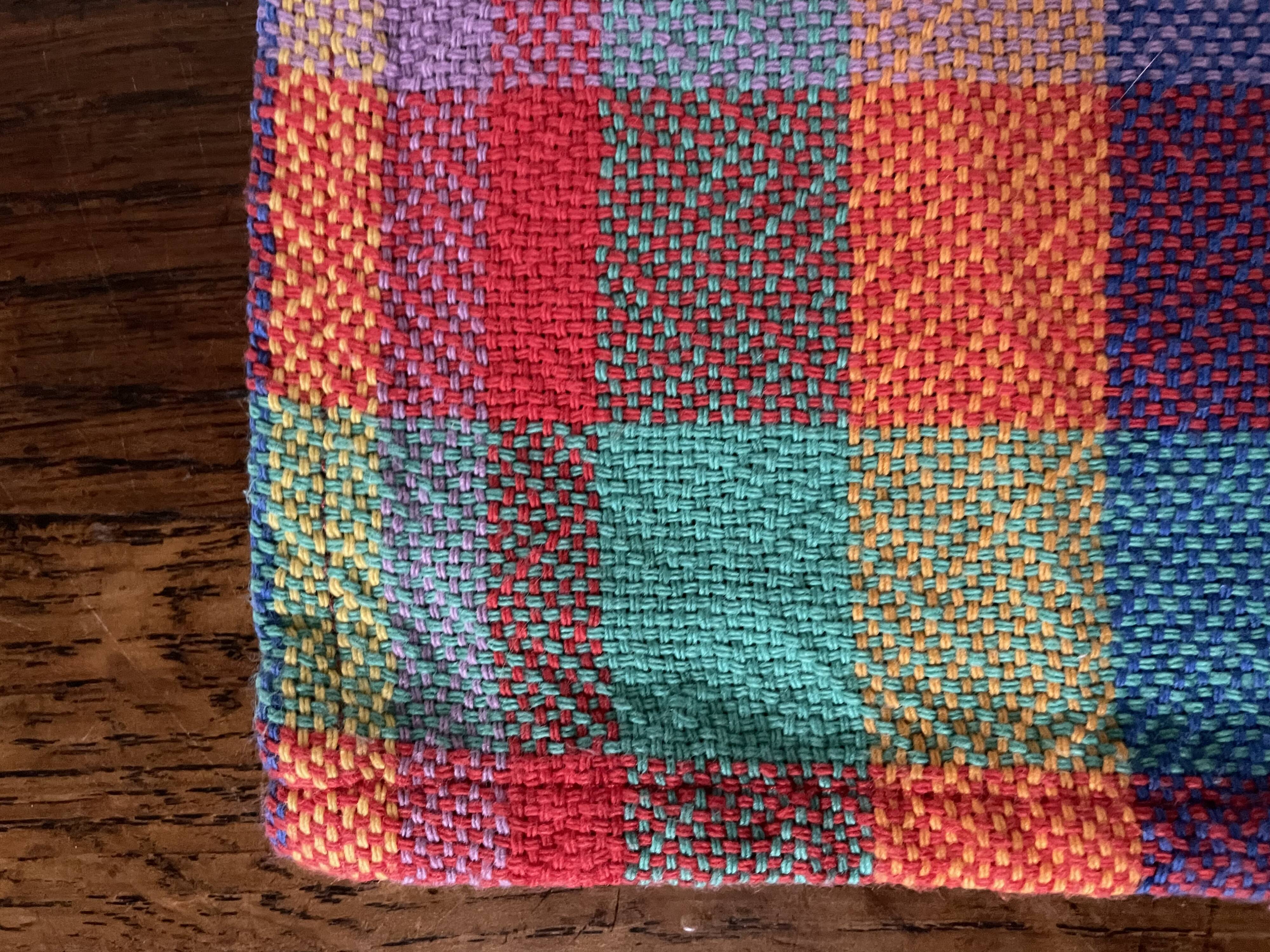 Set of 8 madras cotton napkins