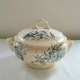 Old earthenware soup tureen