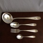 Housewife of silver metal cutlery orbrille art deco