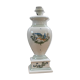 Pied de lampe ancien en porcelaine de Moustiers