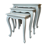 3 trundle tabs made of aged rechampi wood