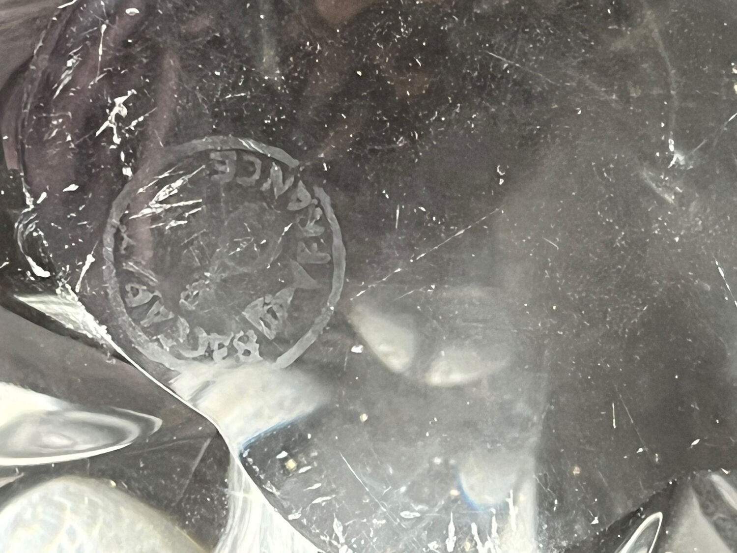 Ashtray in Baccarat crystal