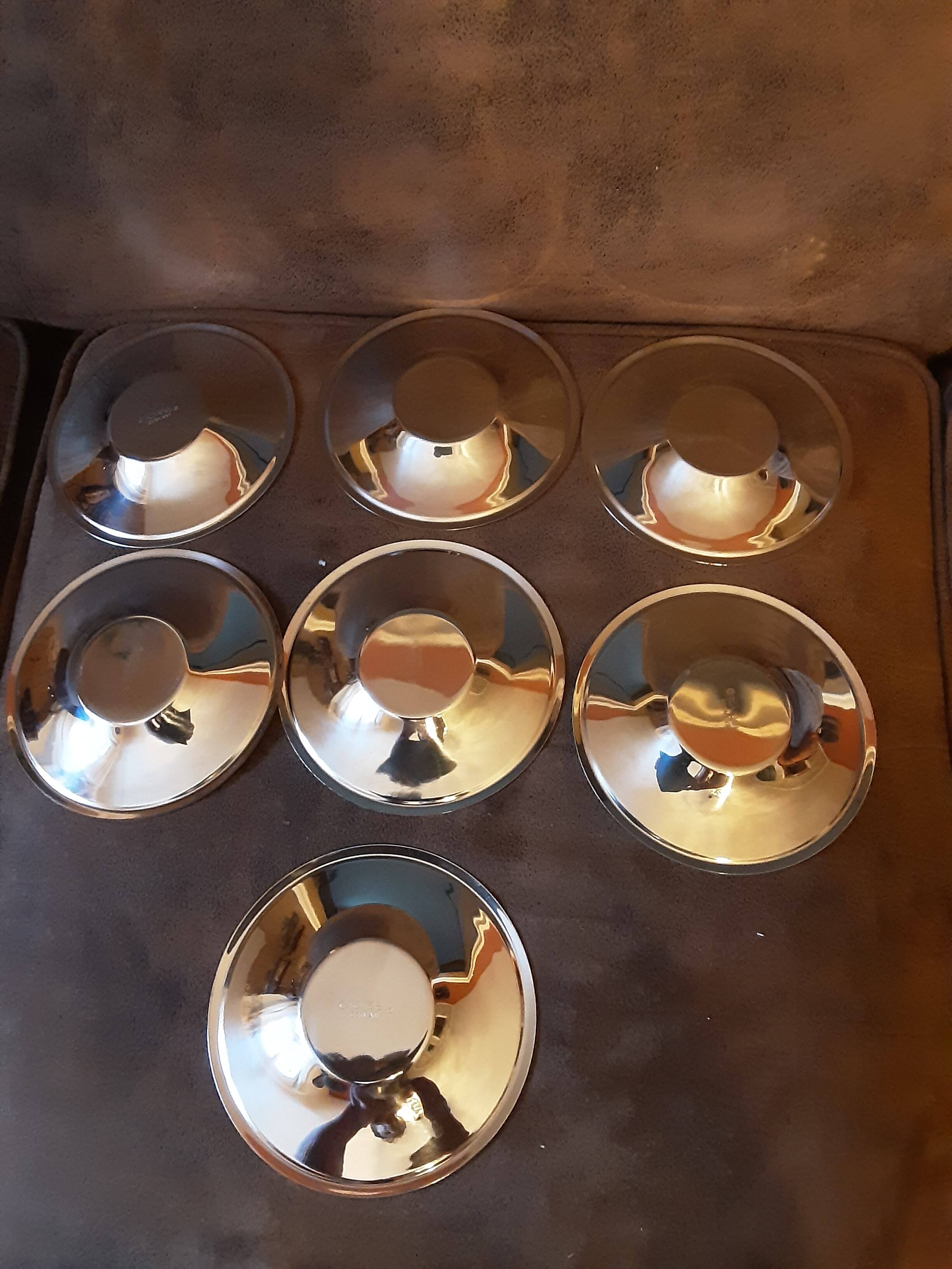 Set of 6 metal coasters