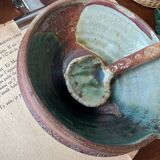 Handmade bowl in glazed stoneware