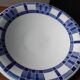 Set of two deep plates, Badonviller Aurore earthenware.
