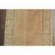 1970s Vintage Turkish Oushak Handmade Wool Cotton Orange Runner Rug 108x312