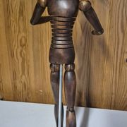 Antique wooden articulated artist's mannequin