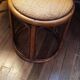 Magnificent bamboo dressing table and its stool.