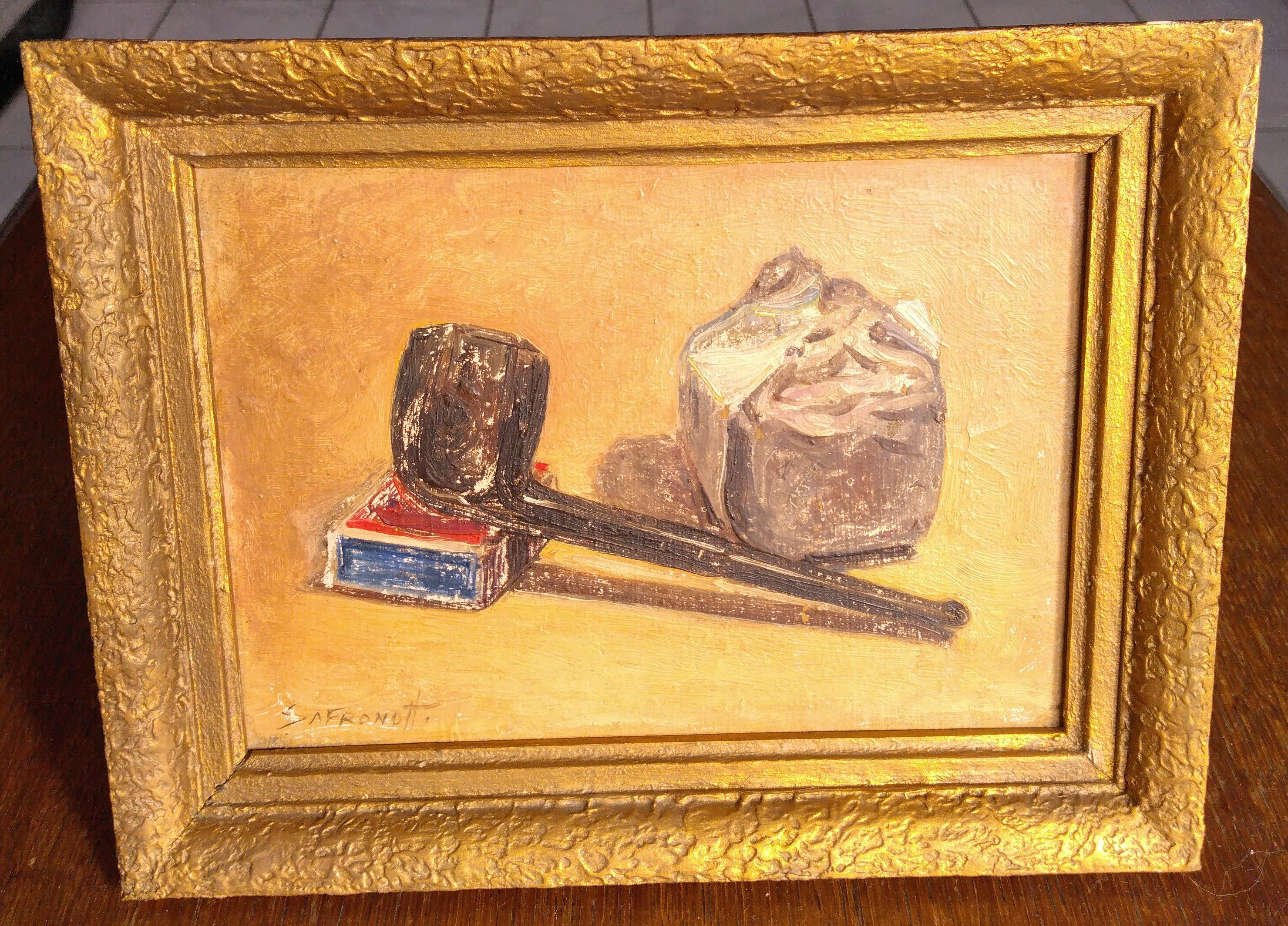 Oil painting on isorel Nicolas Safronoff
