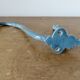 Old blue enamelled cast iron coat hook