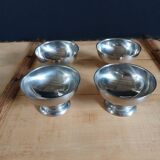 4 stainless steel ice cream cups